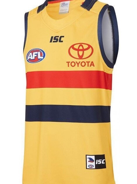 The Crows' yellow 2017 clash guernsey was...interesting.