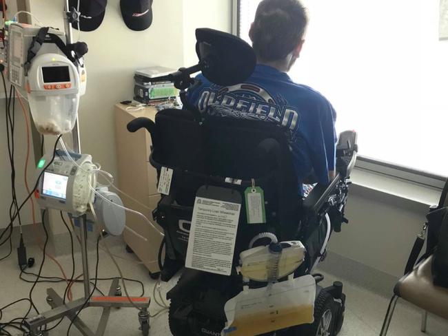 Jake Clift will need a new vehicle to accommodate his wheelchair. Picture: Gofundme