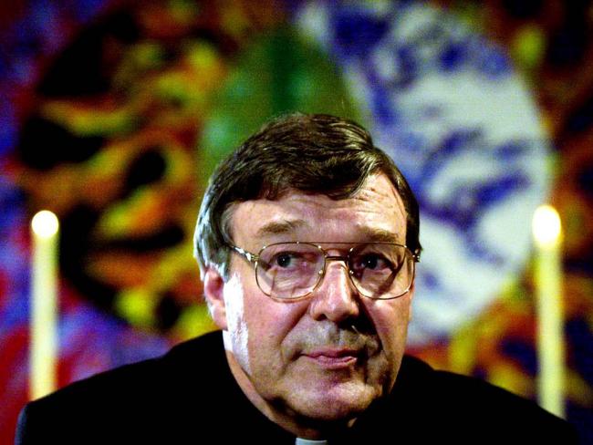 Dr George Pell at St Mary's Cathedral shortly after becoming Archbishop of Sydney.