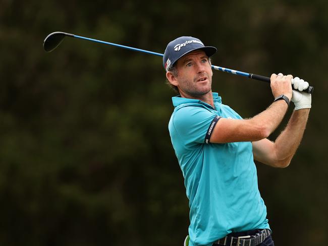 Josh Geary is making the most of a rare appearance on the golf course.