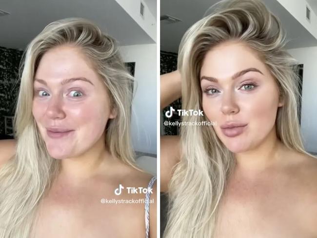 Influencers in France could soon face jail time or whopping fines if they fail to declare when an Instagram photo is filtered or retouched. Picture: TikTok