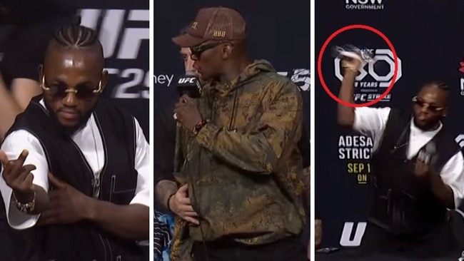 Bottle thrown as UFC presser explodes