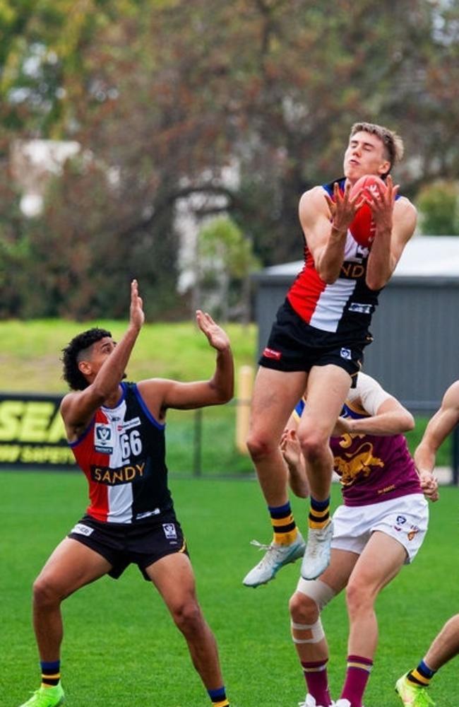 Sandringham playing in St Kilda colours at Moorabbin in Round 5 of the VFL.
