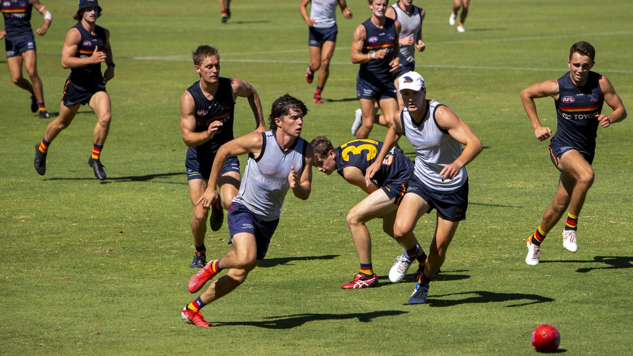 The Crows have been forced to scrap a pre-season intraclub hitout. Picture: Emma Brasier