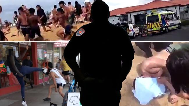 A paramedic says they have “lost count” of call-outs to beach brawls and boozy violence in the past two years. Digitally altered image