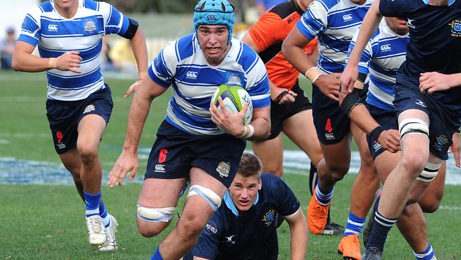 Matthew Engelbrecht of Nudgee College vs Brisbane Grammar. Photo: AAP