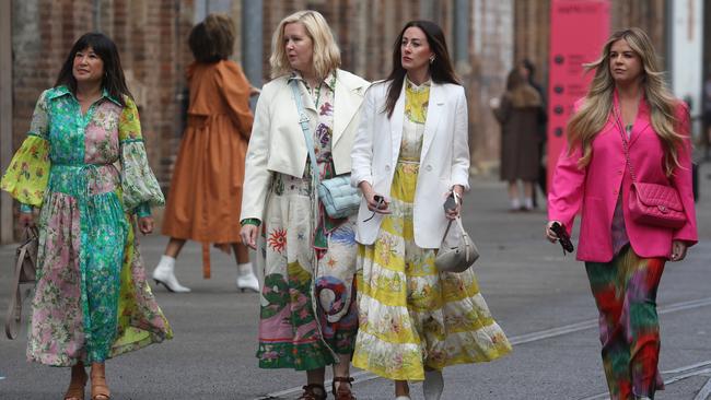 Carriageworks Eveleigh was awash with colour for Fashion Week. Picture: John Grainger