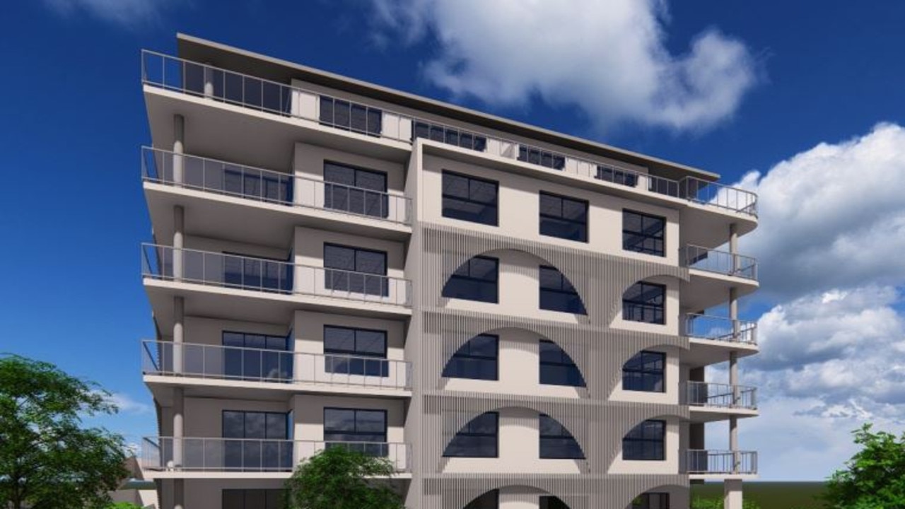 Plans for a seven-storey development at 19 and 21 Verney St, Kings Beach.