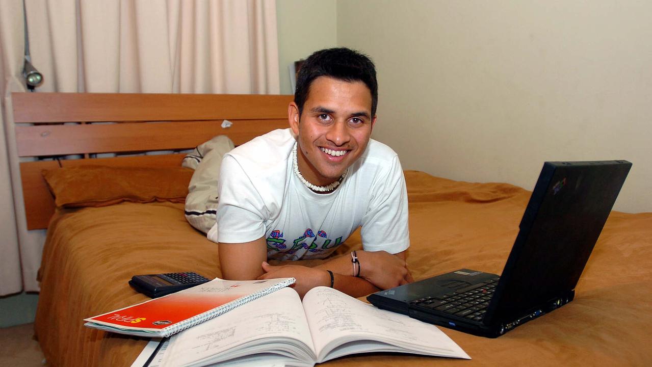 A young Usman Khawaja juggled studies with his cricketing ambitions. Picture: James Morgan.