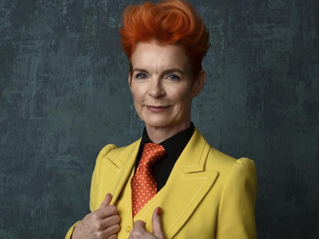 Sandy Powell poses for a portrait at the 92nd Academy Awards Nominees Luncheon at the Loews Hotel on Monday, Jan. 27, 2020, in Los Angeles. (AP Photo/Chris Pizzello)