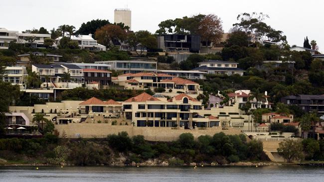 The Australian house price record sits at $57.5 million for this Perth home, which sold in 2009. Photo: Stewart Allan.
