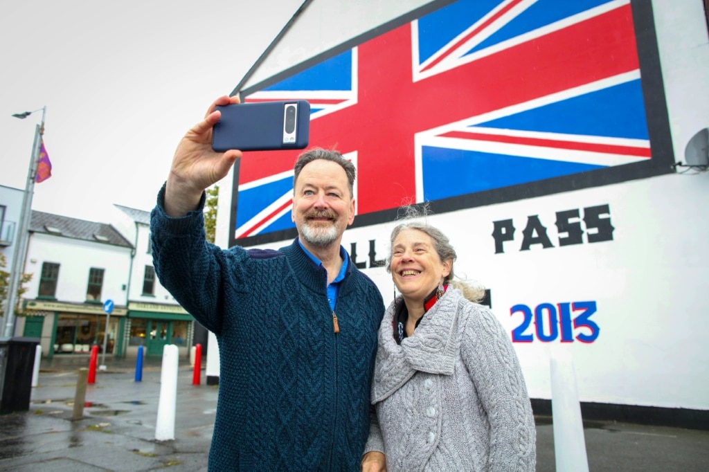 Passengers like the  Cassinghams have whiled away the time exploring N. Ireland and beyond