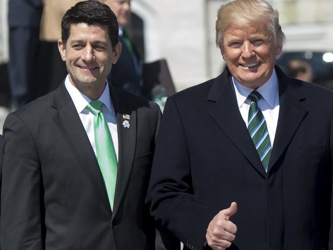 House Speaker Paul Ryan says he has seen a sneak preview of Donald Trump’s tax plan.  Picture:  AFP