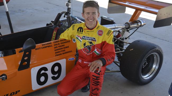 Matt Campbell after winning his third title in the Queensland Super Sprints State Championships. Photo Gerard Walsh