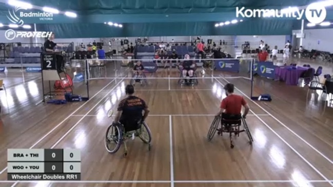 Replay: Victorian Open Badminton Championships Day 2 - (Wheelchair Doubles) Hayden Braun & Duke Trench-Thiedeman v Jin Woodman & Doug Youlten