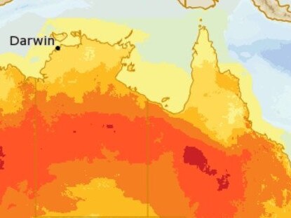 Heatwave conditions across Australia. SOURCE: Bom