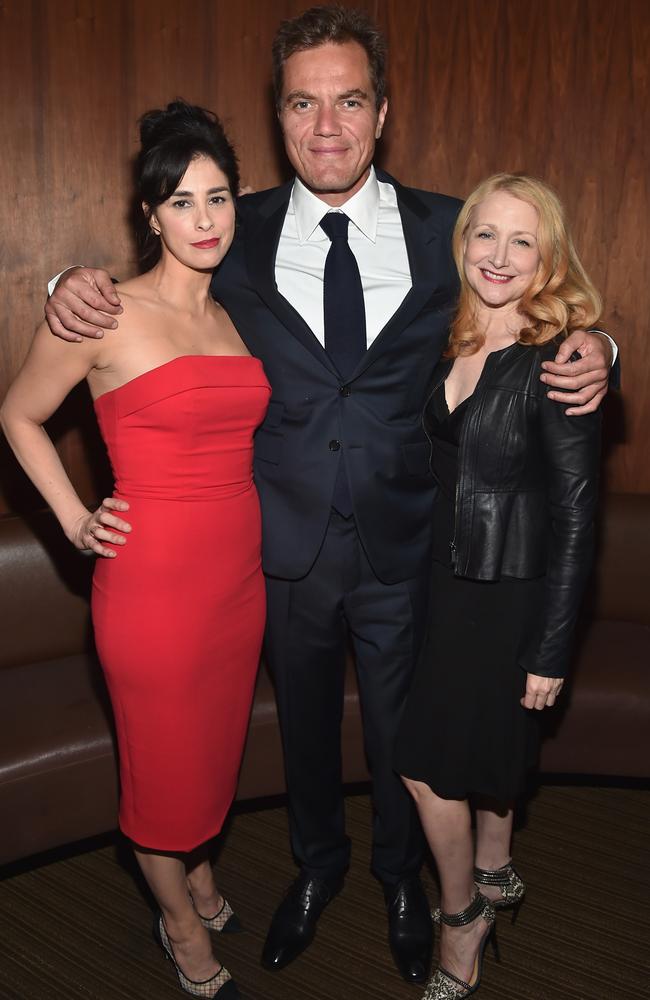Worked hard to get where he is ... Shannon with fellow indie actors Sarah Silverman and Patricia Clarkson at a film party in Los Angeles this week. Picture: Alberto E. Rodriguez / Getty Images