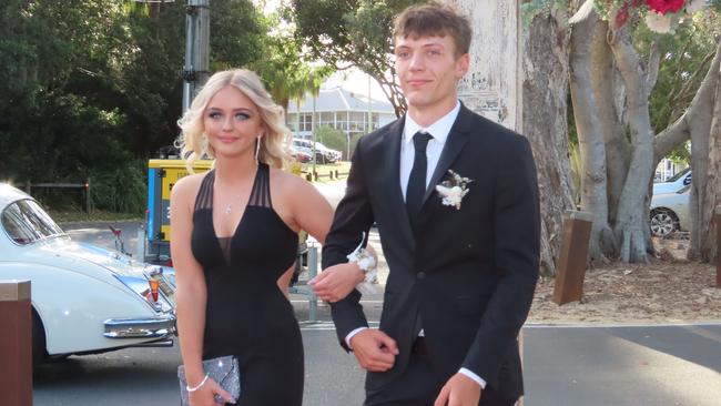 Myah Hamilton and Gavin Winger at the Hervey Bay State High School formal.