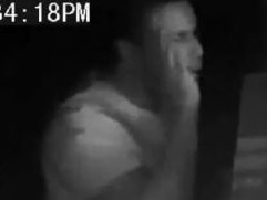 NSW Police have released chilling footage of a man peeping through the window of a 13-year-old northern beaches girl. Picture: NSW Police Force