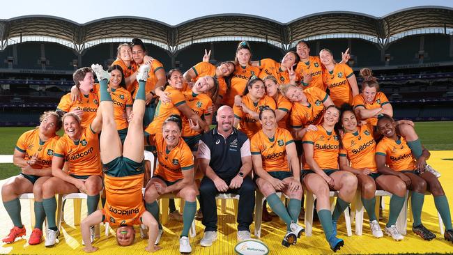 The Wallaroos have received an undertaking from Rugby Australia CEO Phil Waugh that they will be full-time by 2025. Picture: Sarah Reed/Getty Images