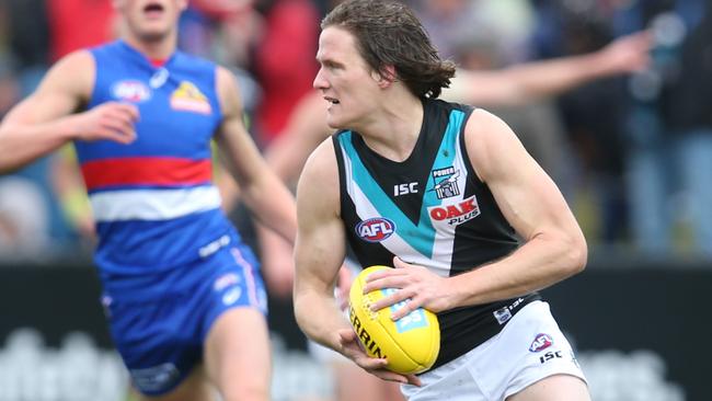 Jared Polec left Port Adelaide for North Melbourne. Picture: Michael Klein