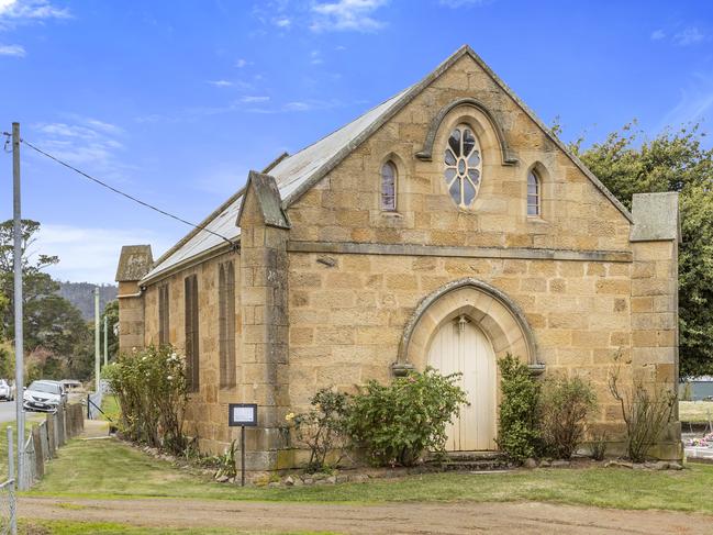 The old Bagdad Chapel at 2 Chauncy Vale Rd, converted into a residential property, has been put on the market. Picture: Supplied/Clancy Brandall