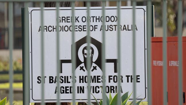 There have been 44 coronavirus deaths at St Basil's Aged Care at Fawkner, the highest toll of any nursing home in Victoria. Picture: Andrew Henshaw