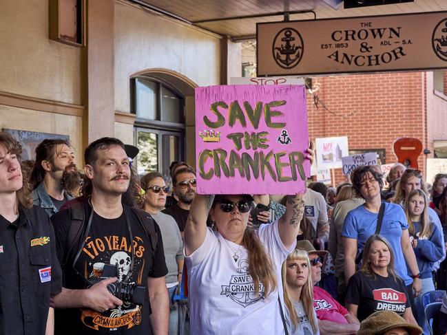 Save the Cranker rally in Adelaide, Sunday, April 28, 2024. Picture: Matt Loxton