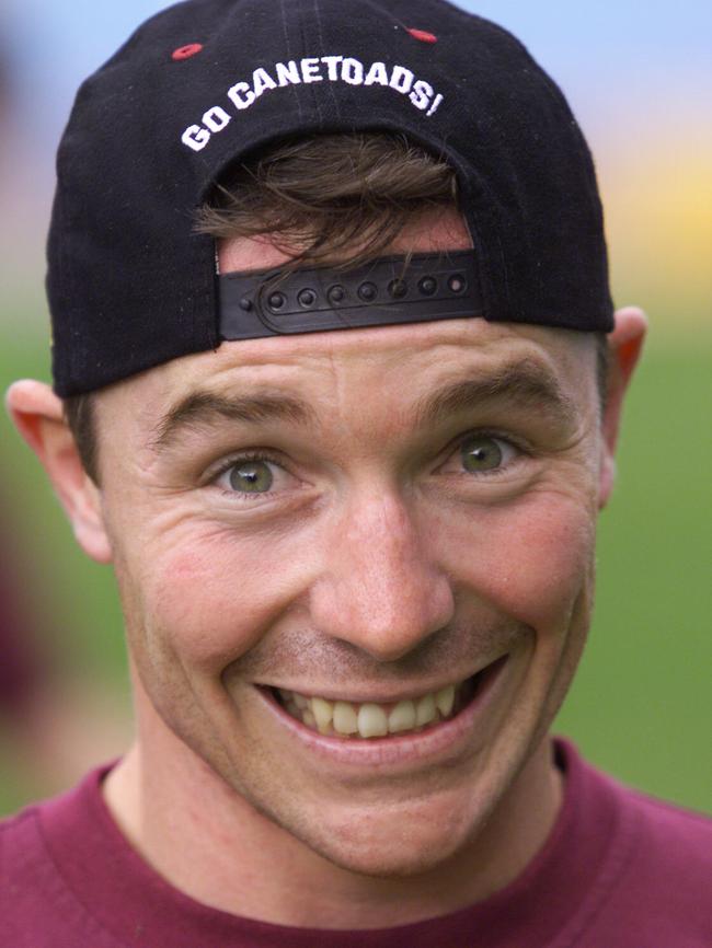 Paul Green training for the Queensland State of Origin team in 1999.