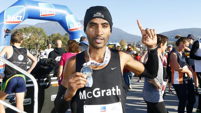 11km 2019 City to Casino male winner Dejen Gebreselassie. Picture: MATT THOMPSON