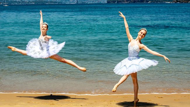 Elle Roper and Morganne Spiers are part of the cast of The Nutcracker at Chatswood. Picture: Monique Harmer