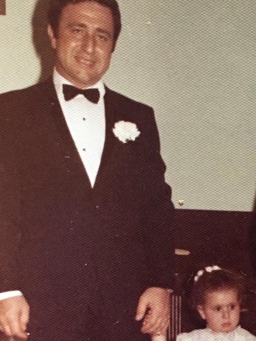 Krikor Berejiklian with an infant Gladys in Manly in 1972. Picture: Supplied