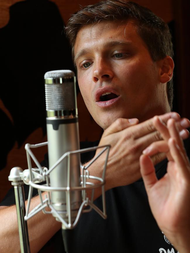 Beatboxer, musician and rapper, Tom Thum in Brisbane. Picture: Lyndon Mechielsen.