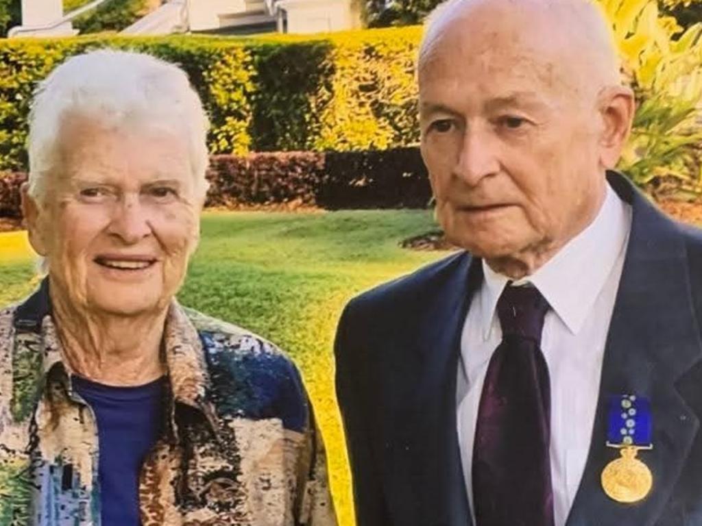 Dr Fred Morgan and his late wife, Marcia, when he was presented with a Medal of the Order of Australia (OAM) for his service to medicine as a general practitioner in 2021. Photo credit: Audrey Moustoukas and Angela Hayes