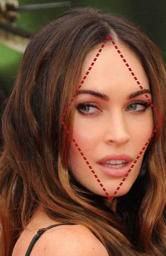 Megan Fox's diamond face is the most sought after shape for women.