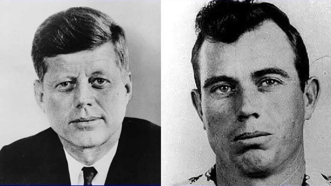 John F Kennedy and policeman JD Tippit.