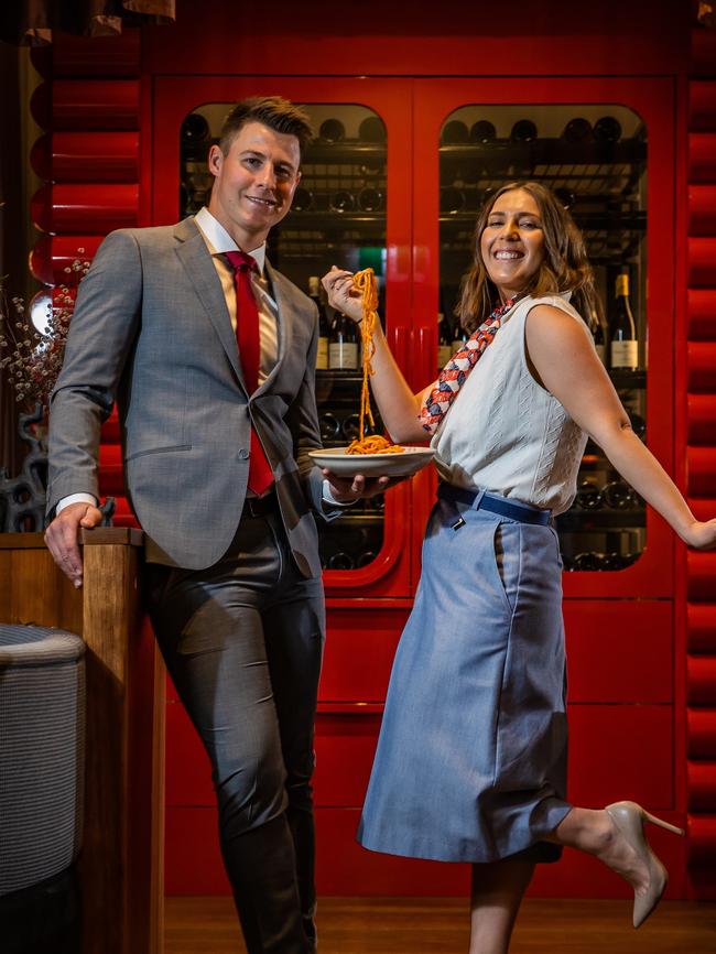 Fugazzi Bar &amp; Dining Room owners Max and Laura Sharrad. Picture: Tom Huntley