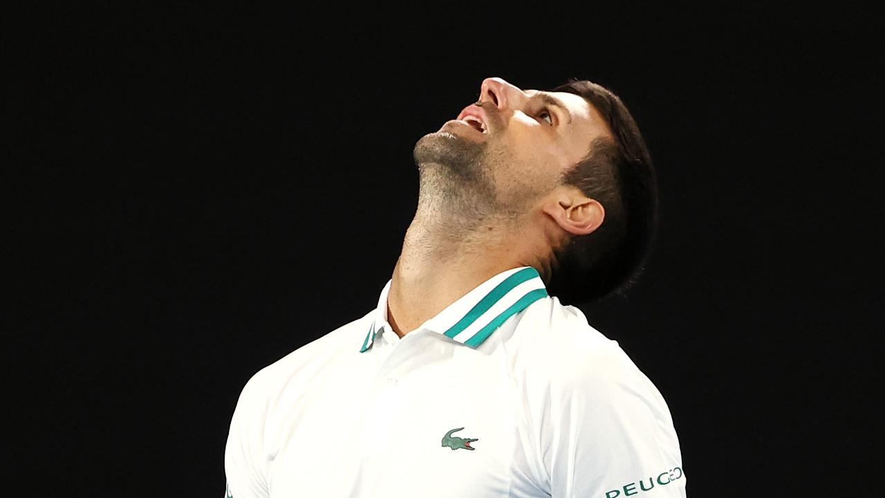 Novak Djokovic is currently fighting to be allowed entry to Australia. Picture: Getty Images