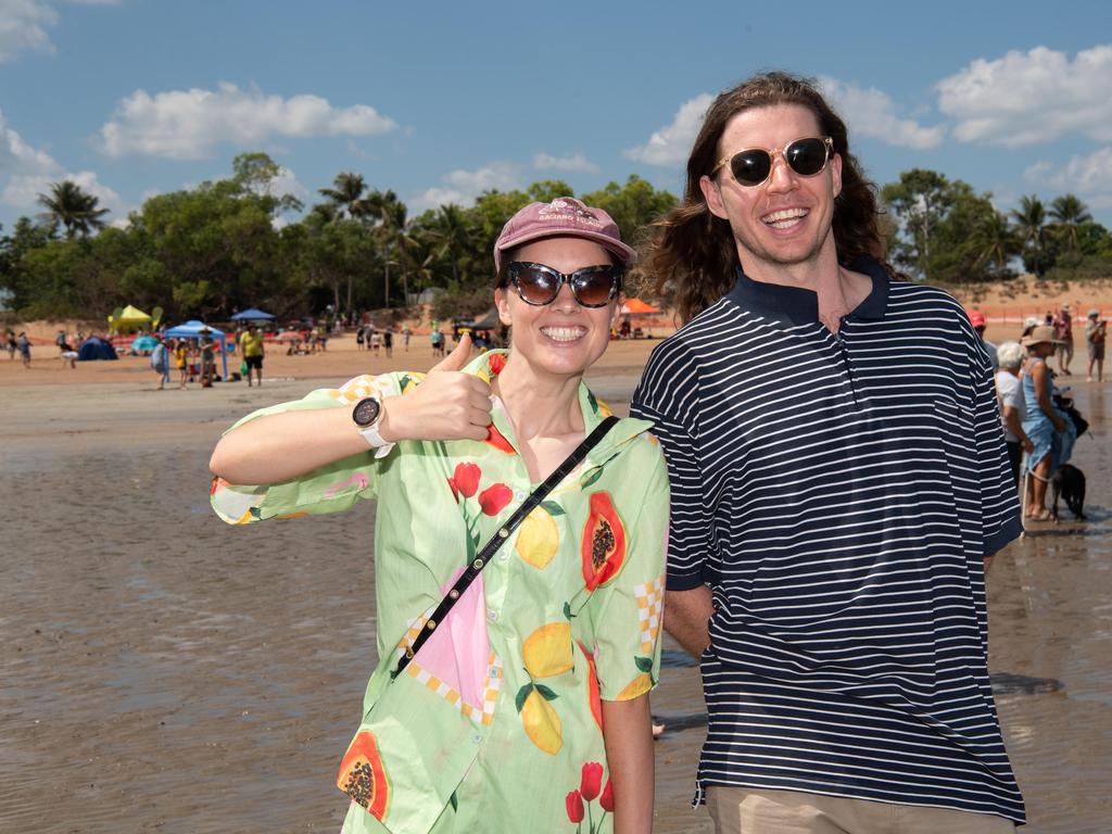 Darwin Beer Can Regatta at Mindil Beach, 2024. Picture: Pema Tamang Pakhrin