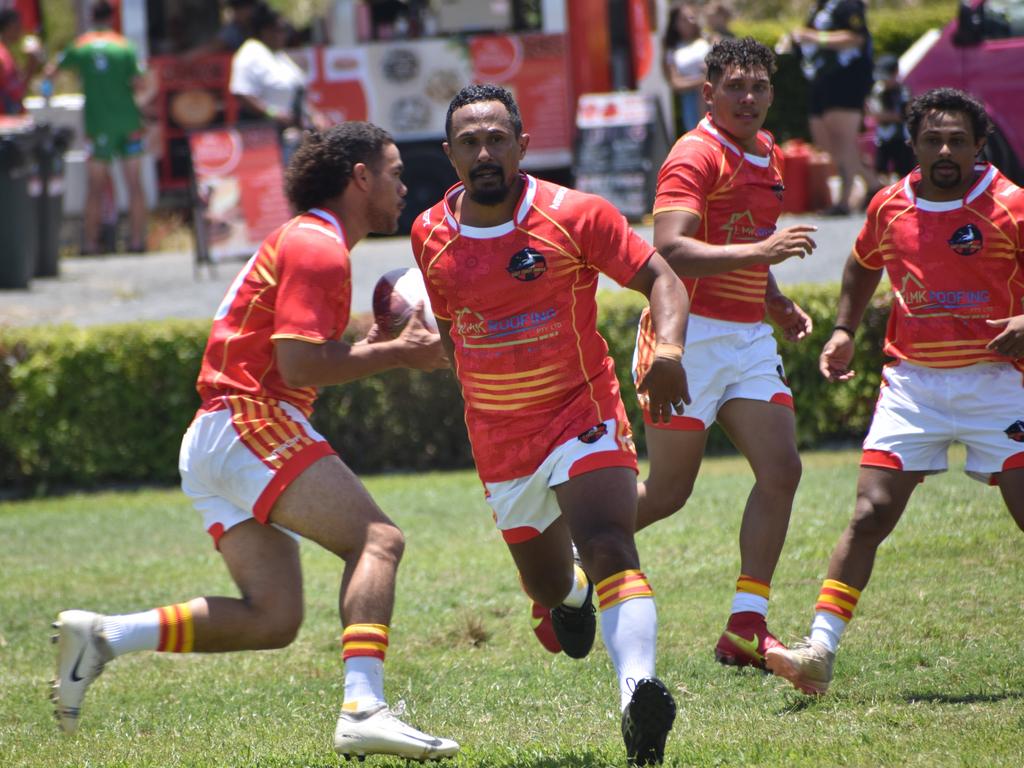 Warba Wangarunya Rugby League Carnival, men’s competition, Bundaberg Eels versus East Coast Dhiras, Rugby Park, Rockhampton, January 21, 2023.