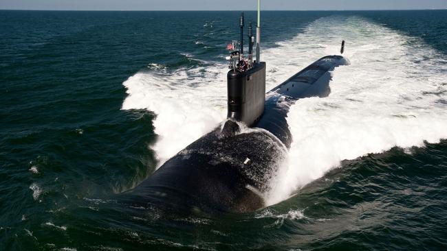 The Virginia-class attack submarine USS California. The government is likely to opt for either a Virginia-class or British Astute boat, but does not rule out the possibility of a British submarine with a US combat system.