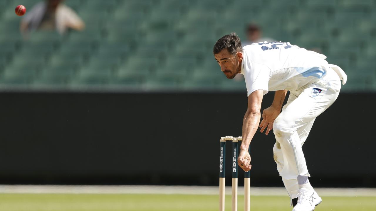 Mitchell Starc bowls for New South Wales b (Photo by Darrian Traynor/Getty Images)