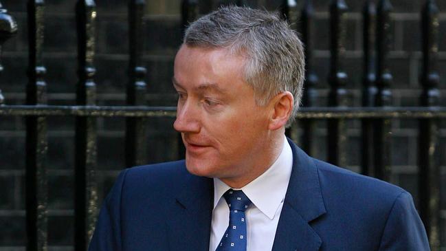 Then RBS chief Fred Goodwin arrives at Downing Street for a meeting with British prime minister Gordon Brown in 2008. Picture: AFP