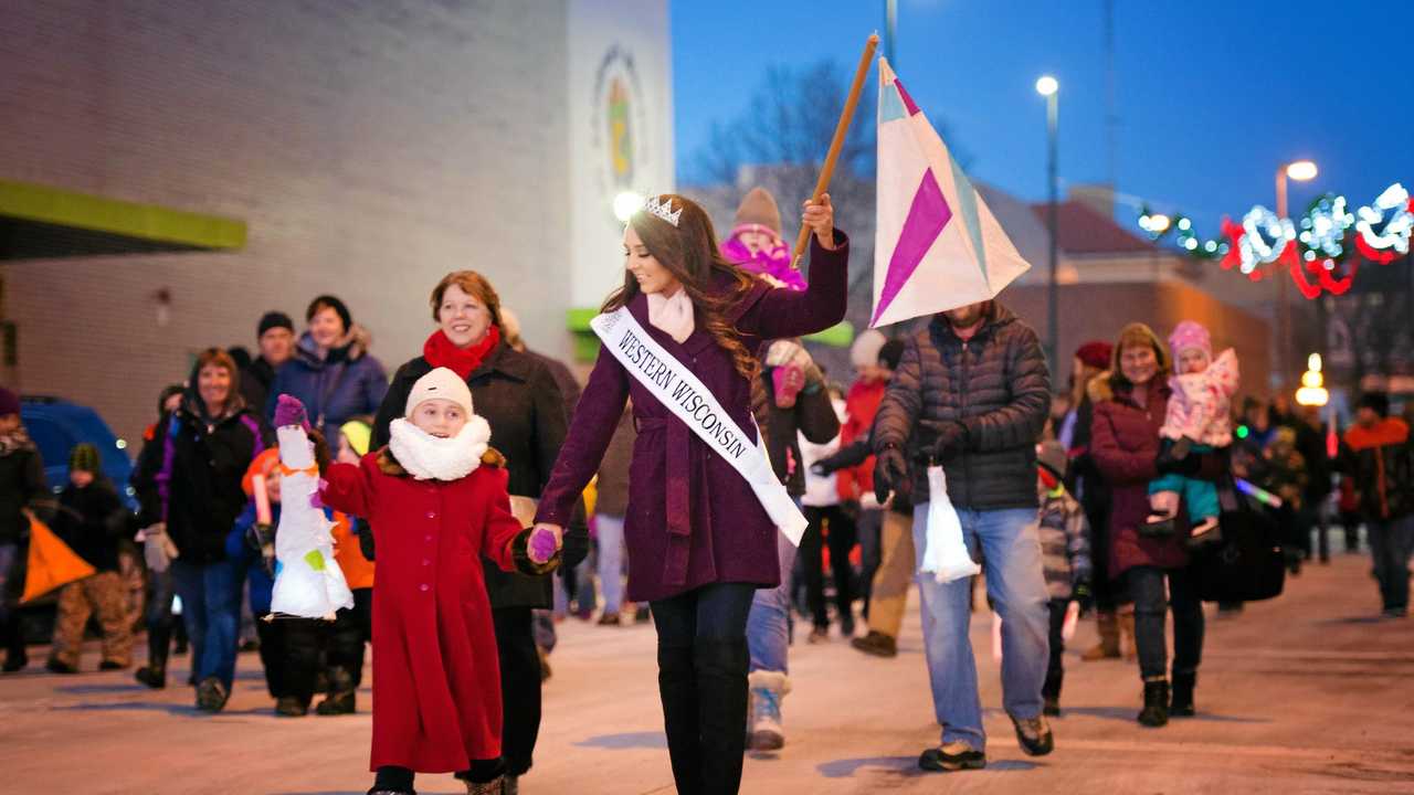 Eau Claire's Light Up Eau Claire Lantern Festival 2016 was a popular New Year's Eve event. Sourced from: LightUpEauClaire.com. Picture: Kelsey Lorraine