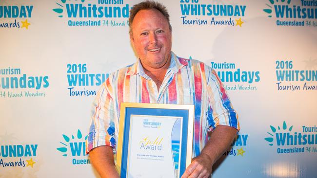 Airlie Beach caravan park owner Greg McKinnon has had his insurance premiums hiked from $105,000 to $945,000 in two years.