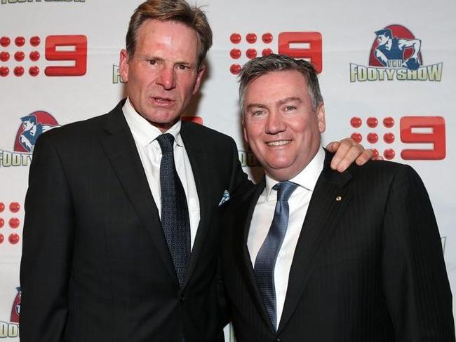 Sam Newman’s attempt to back up Eddie McGuire has created havoc for The Footy Show.