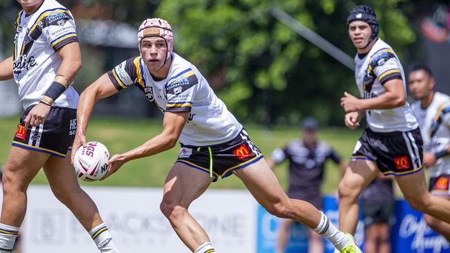 Blake Mozer playing for Souths Logan this season. Picture: Jerad Williams