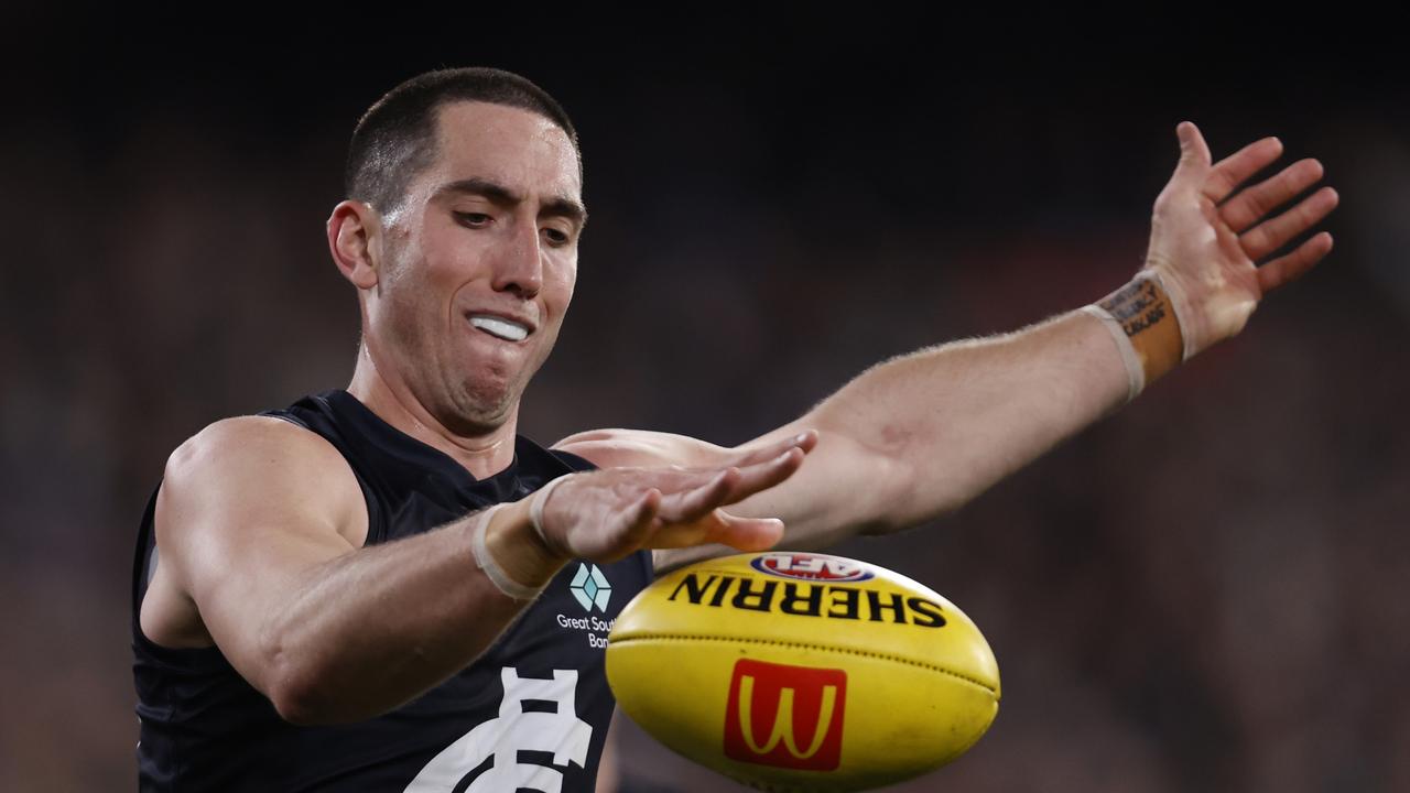 Jacob Weitering was brilliant for Carlton. Picture: Getty Images