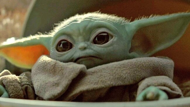SUNDAY TELEGRAPH SPECIAL. Baby Yoda screen grab.