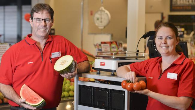 40 new jobs at Coles Ripley thanks to delivery and click and collect services. Online shoppers Ron Gale and Sarah Tolhurst.